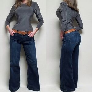 VINTAGE 80s The Limited Gunmetal Metallic Stretchy Long Sleeve Melange Top  S